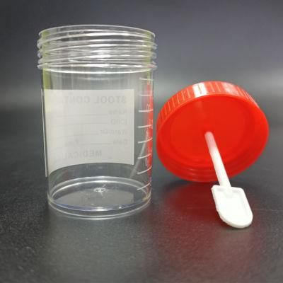 Sample Collection Urine Container Medical Cup Sterile Plastic 60ml 40ml 20ml 120ml with Lid 1years