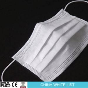 Ce Certification White List Manufacturer White Disposable Medical Face Mask