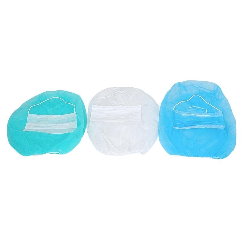 Astronaut Head Cap with Protective 3 Ply Masks Opening Down