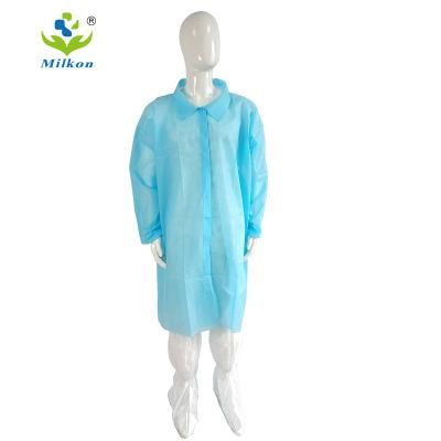 Disposable Lab Coat SMS Lab Coat Waterproof Lab Coat