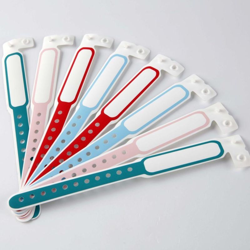 Disposable Plastic Write-on Hospital Patient ID Wristband for Baby