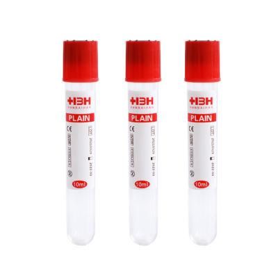 Sterile Blood Collection Tube Plain Tube Tops Biochemistry Examination