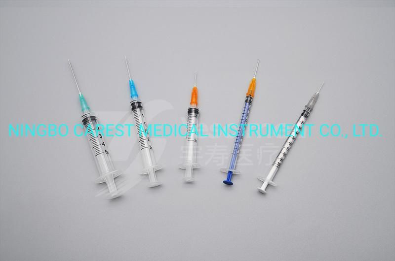 Disposable Luer Slip Hypodermic Syringe with or Without Needle