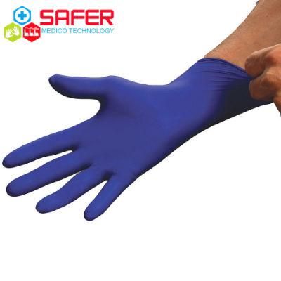 Disposable Hand Protective Cobalt Blue Nitrile Exam Gloves