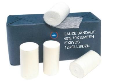 Medical Disposable First Aid Surgical Supplies 100%Cotton Absorbent Gauze Roll Bandage