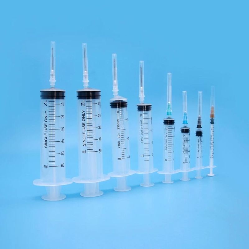 Best Selling Disposable Plastic Syringe 1-20ml Medicinal Syringe with Needle