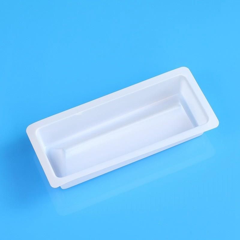 Disposable White Color Plastic Solution Basins Single Channel Reagent Reservoir 50ml Sterile, Individually Packaged