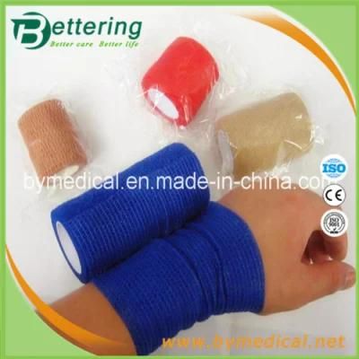 Medical Individual Packed Non Woven Self Adhesive Bandage