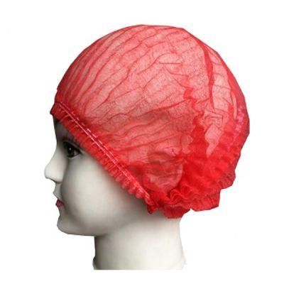 Cheap Disposable Hairnet Non Woven Bouffant Clip Mob Cap