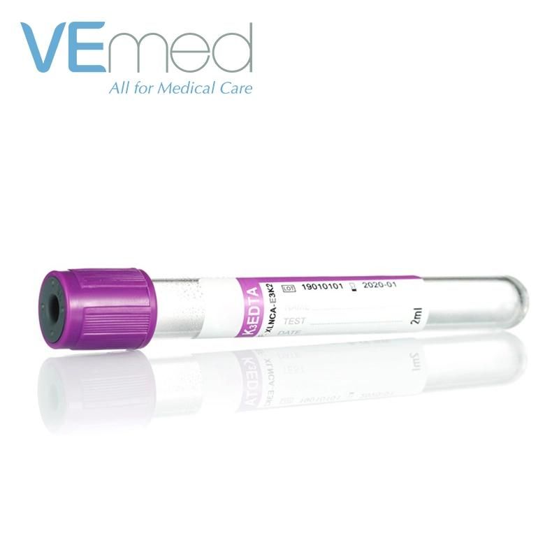 High Quality EDTA K2 K3 Vacuum Blood Collection Tube Pet Plastic EDTA Tube for Laboratory