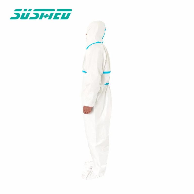 Disposable Hospital Safety Full Body Chemical Protection Isolation Clothing