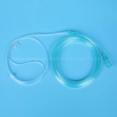 Whole Sale PVC Transparent Tube Medical Material Disposable Oxygen Nasal Cannula