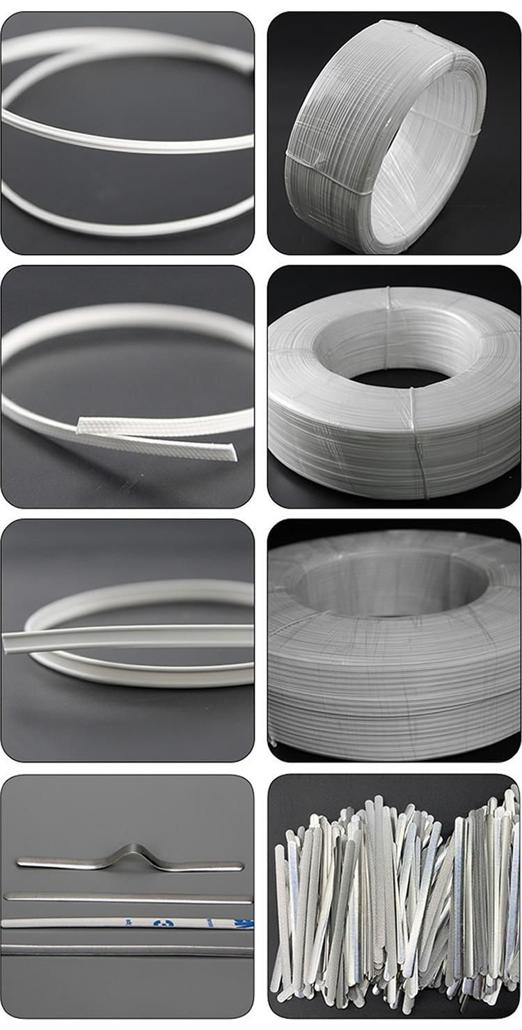 Single Core Double Core Nose Wire N95 KN95 Nose Wire 3mm 4mm 5mm One-Stop Supply Disposable Face Mask Material