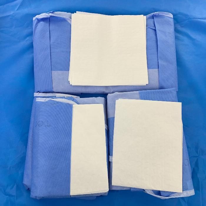 Ce Manufacturer Sterile Laparoscopy Drape Packs for Surgery Dressing