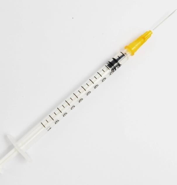 Low Dead Space 1ml Sterile Disposable Vaccine Syringe with Fixed Needle