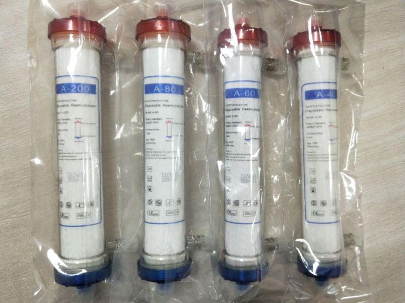 Disposable Medical Filter Fiber Hemodialyzer Dialyzer Low High Flux Hemodialyser