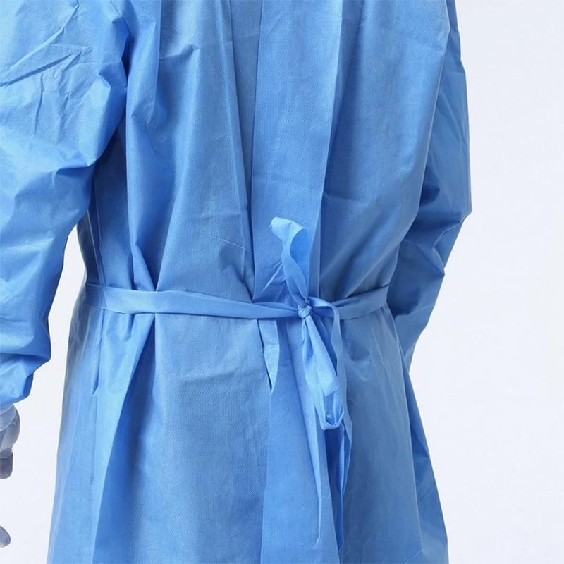 AAMI Level 3 Waterproof Non Woven Cotton Skin Supply Operating Protective Gown