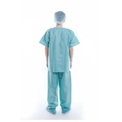 PP SMS Short Sleeve Hospital Pajamas Patient Pajamas Uniform