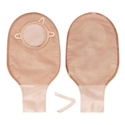 Two Piece Drainable Ostomy Bag with Clamp Closure