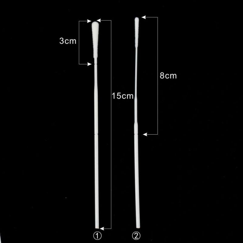 Nasopharyngeal Nasal Swabs Medical Sterile Flocked Disposable Sampling Collection Swab 15cm/8cm Breakpoint