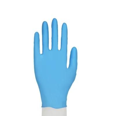 High Quality Disposable Examination Blue Nitrile Gloves