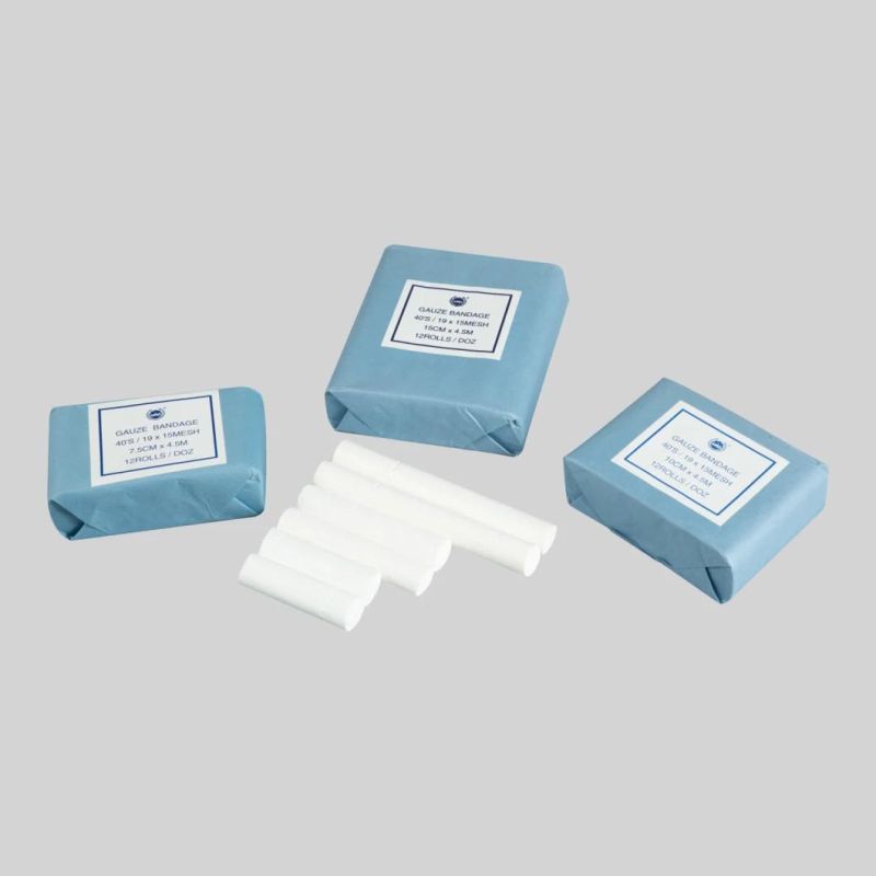 Disposable Medical Consumable Hemostatic Absorbent Cotton Jumbo Bandage Gauze Roll (Sterile or Non-Sterile)