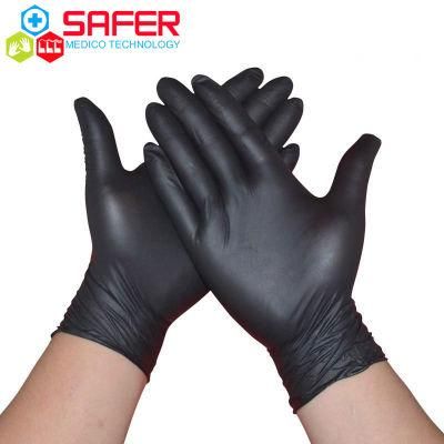 Disposable 9 Inch Food Service Nitrile Glove Powder Fee with Box