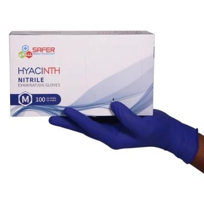 Disposable 9 Inch Powder Free Cobalt Blue Nitrile Gloves