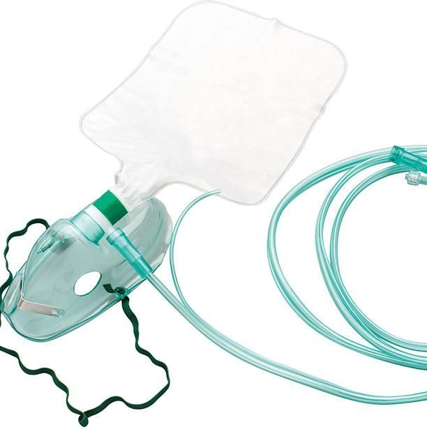 Disposable Medical Capnography CO2 Sampling PVC Non-Rebreathing Oxygen Mask