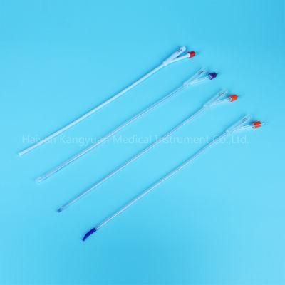 2 Way Silicone Foley Catheter with Integrated Flat Balloon Open Tipped Suprapubic