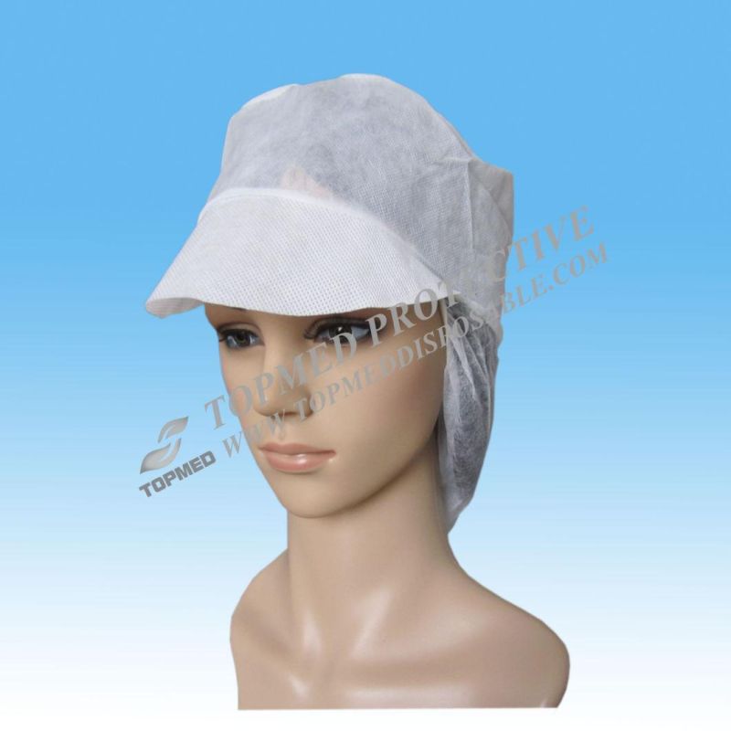 OEM Disposable Durability Excellent Protection Worker Cap with Peak