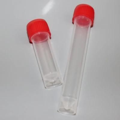 Plastic PP Disposable Test Kit Transport Vials Sample Tube 5ml