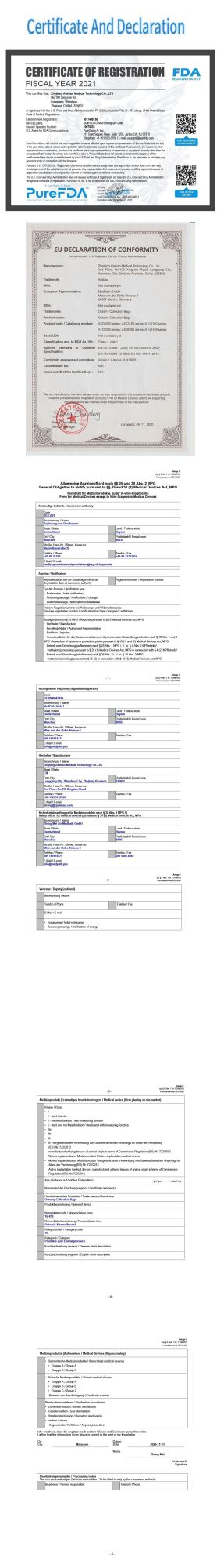 Economical Drain Valve Colostomy Bags Adhesives for Adults; One-Piece System Ostomy Pouch with Wire Tie Closure