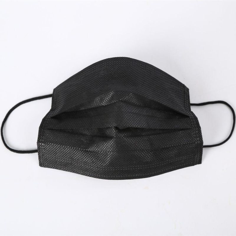 3 Ply Medical PP High Filtration Black Face Masks