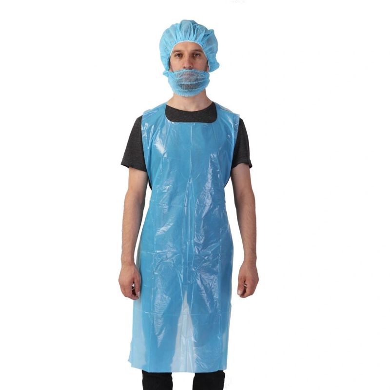 Disposable Plastic Colorful Waterproof PE Apron for Adult
