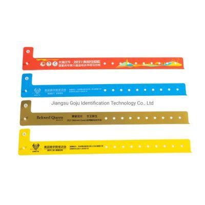 Hot Selling Disposable Customized Logo Plastic Wristband for Event