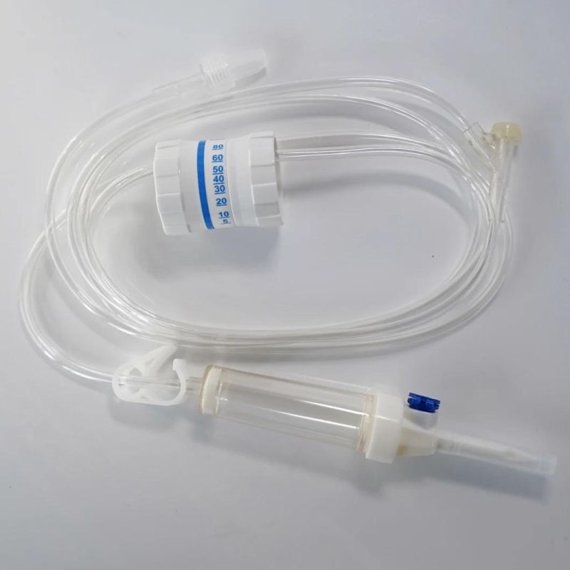 Medical IV Infusion Set with Air Vent Filter Luer Slip CE ISO