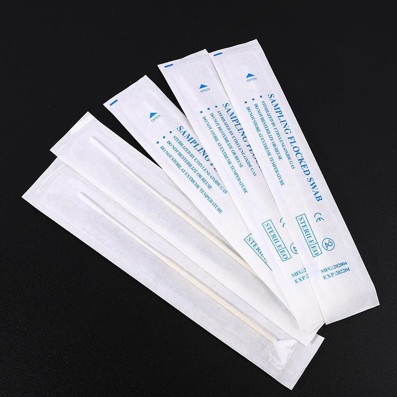Cleanroom Sterile Collection Antigen Vtm Transport Test Disposable Non-Woven Dacron Flock Lungene Nasal Collection Swab