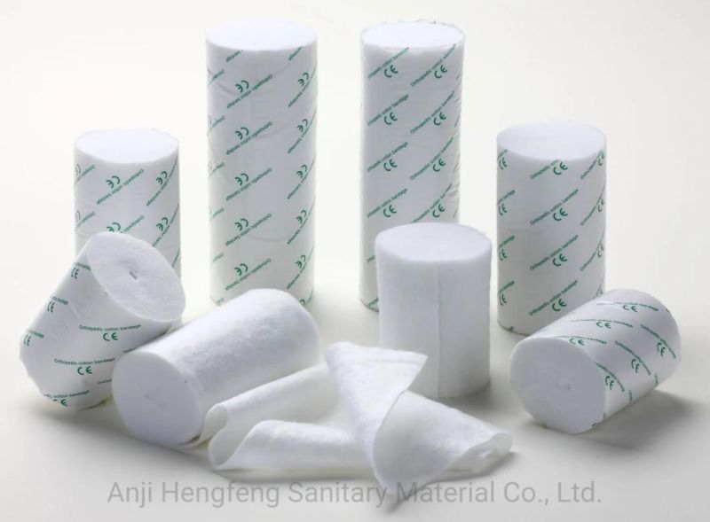 Polyester, Cotton, Viscose Provide Latex-Free Orthopedic Bandage Cast Padding with Protection to Delicate and Traumatized Skin