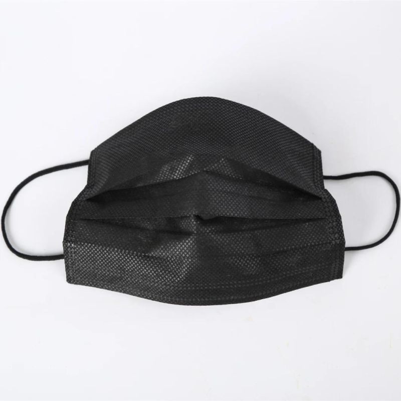 Nonwoven Protective Disposable Medical Black Face Masks