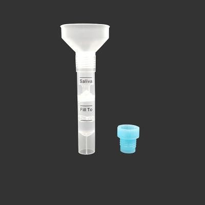 CE FDA ISO Approved Disposable Saliva Specimens Collector Rapid Test Kit Tube for DNA Virus Collection