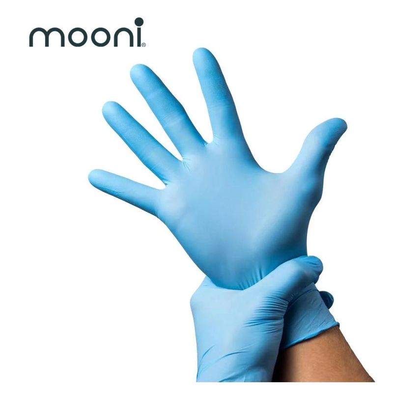 Vinyl Synthetic Exam Gloves Blue Latex-Free Powder-Free Disposable Gloves for Medical Food Prep Cleaning Disposable Medical Gloves