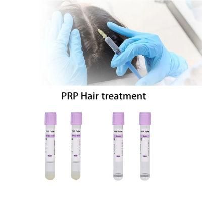 Factory Price Medical Supply Disposable Vacuum Blood Collection Tube Prp Kit Tube for Hair Repair with CE