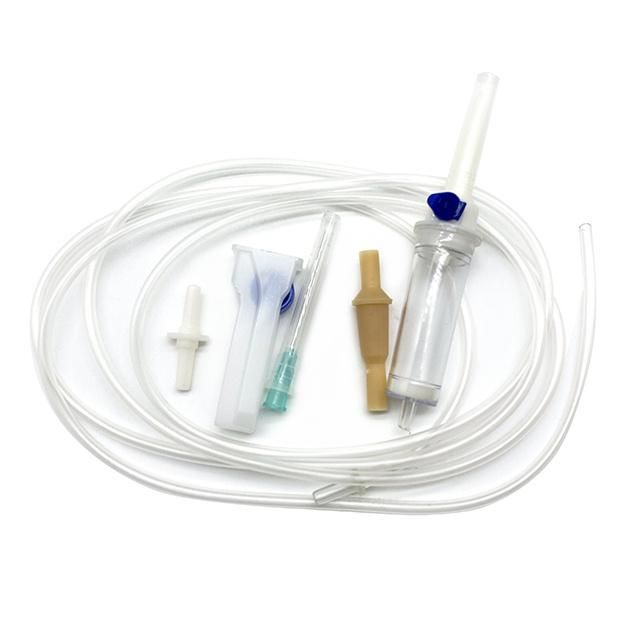 Infusion Set, Without Needle, Luer-Lock, Latex Free Bulb, Tube Lenght 150 Cm, with Filter, Air Inlet with Flip Cap, Big Chamber