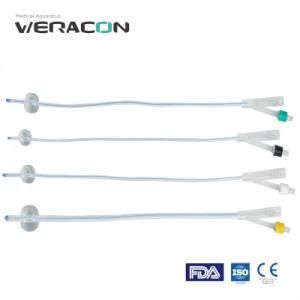 Disposable 100% Silicone Foley Catheter