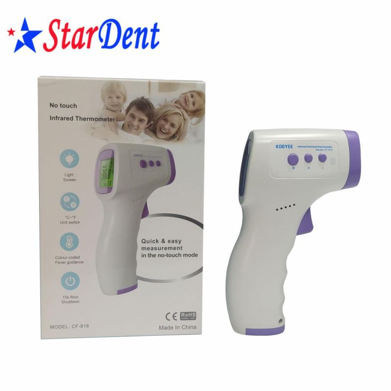 Infrared Forehead Thermometer Gun Portable Digital Non-Contact Body/Object Temperature Measure IR Device