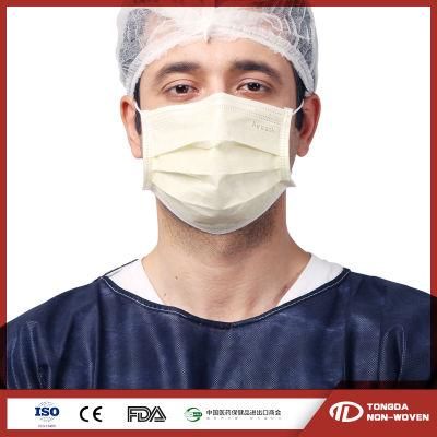 Disposable Medical PP Non-Woven 3layer Face Mask with Earloop