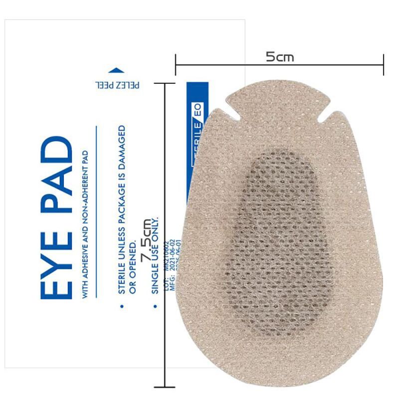 Medical Eye Patch Eye Pad Postoperative Application White Skin Color Eye Patch Non-Woven Dressing Soft and Comfortable
