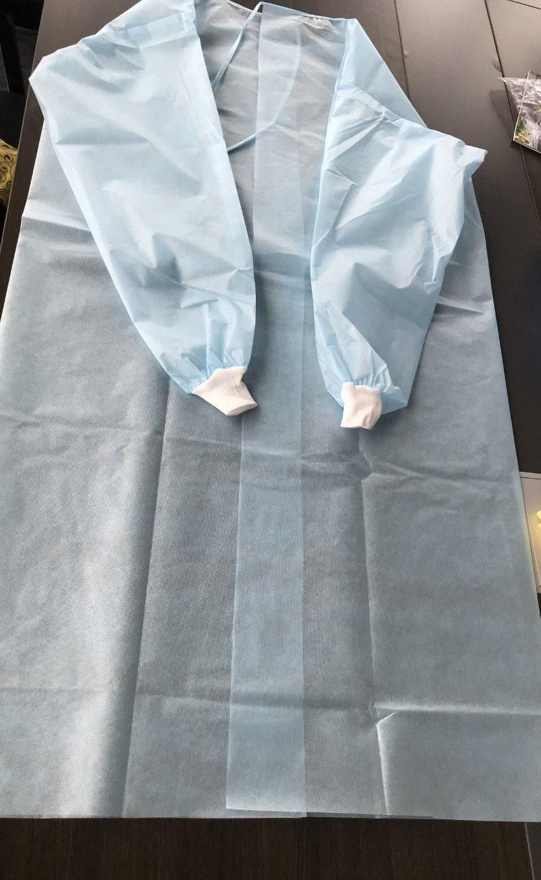 Disposable Workwear Non Woven Isolation Gown with CE Certified