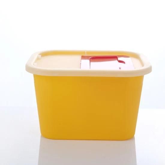 Plastic Safety Box for Syringes Round Sharps Container Sharp Box Medical Waste Container